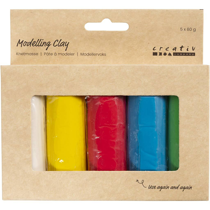 Soft Modelling Clay 400 gr - Basic Colours
