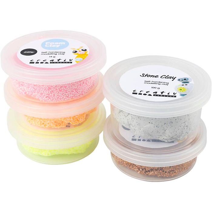 Stone Clay & Foam Clay Mix - Golden Colours