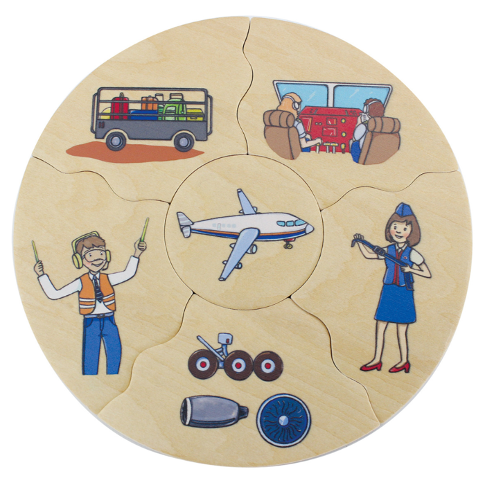 Puzzles in Box - Vehicles, 5 pcs
