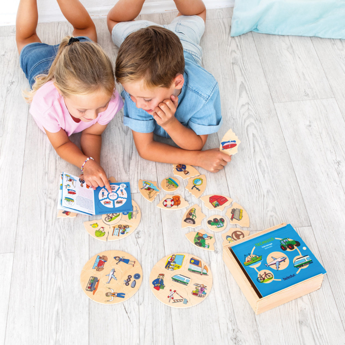 Puzzles in Box - Vehicles, 5 pcs