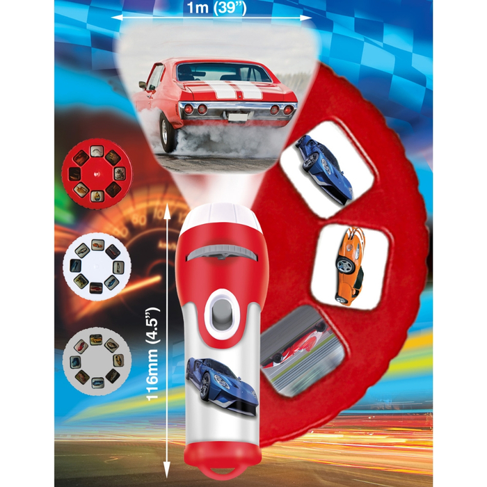 Torch Projector with Slides - Super Cars