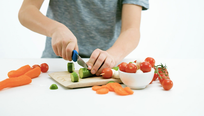 Kitchen Knife Set for Kids - Green/Blue