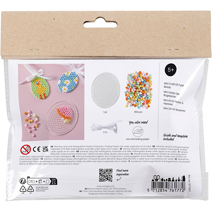 DIY Easter Craft - Fuse Bead Easter Eggs, 4 pcs