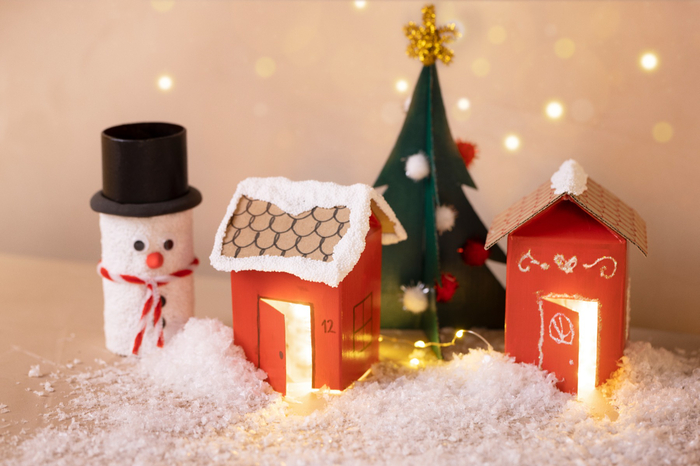 Advent Calendar Recycled - DIY Christmas Landscape