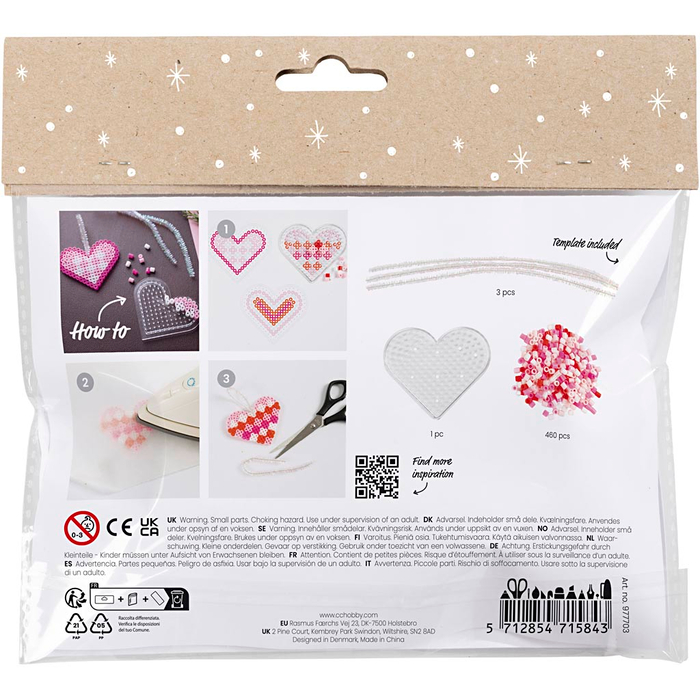 Craft Kit - Fuse Bead Hearts