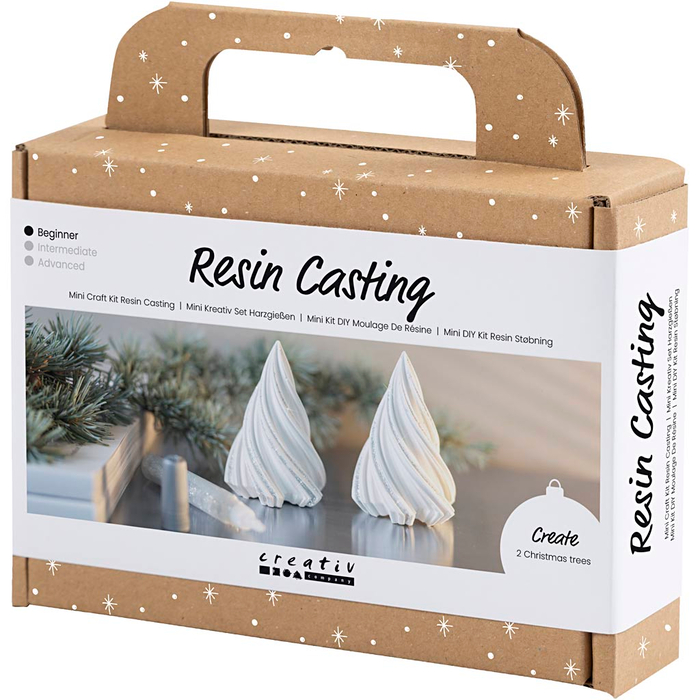 Resin Casting - Christmas Trees, 2 pcs