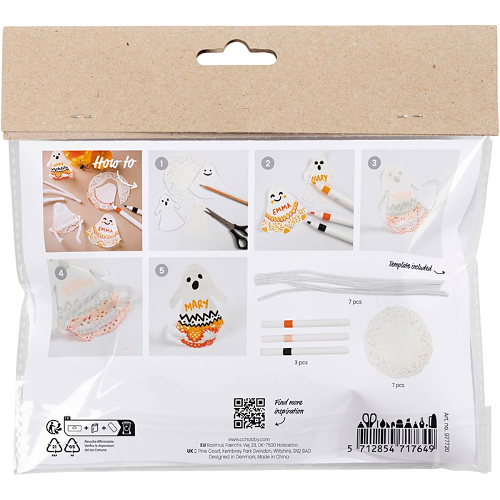 DIY Halloween Craft - Paper Ghosts