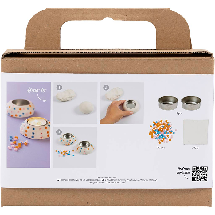 Sculpting Kit - DIY Tealight Candle Holders, 2 pcs