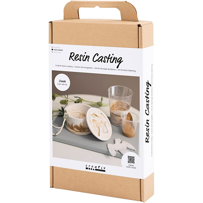 Resin Casting - Jar with Lid, 1 pc