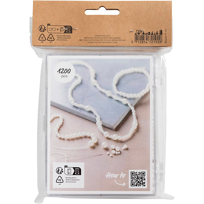 Jewelry Starter Kit - White Pearl Beads
