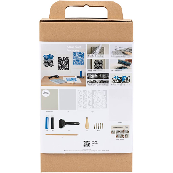 Learn to Linoprint Kit with Instructions