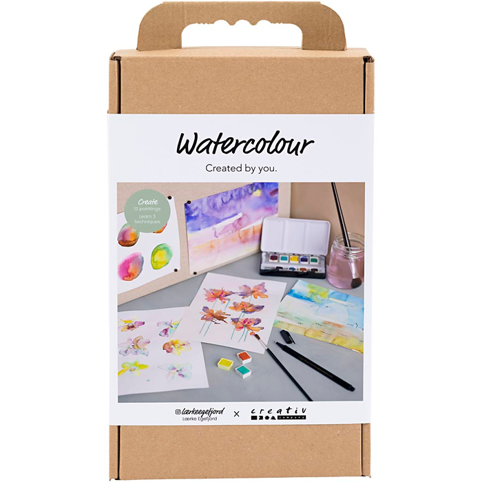 Learn to Watercolour Kit, Flowers & Landscapes