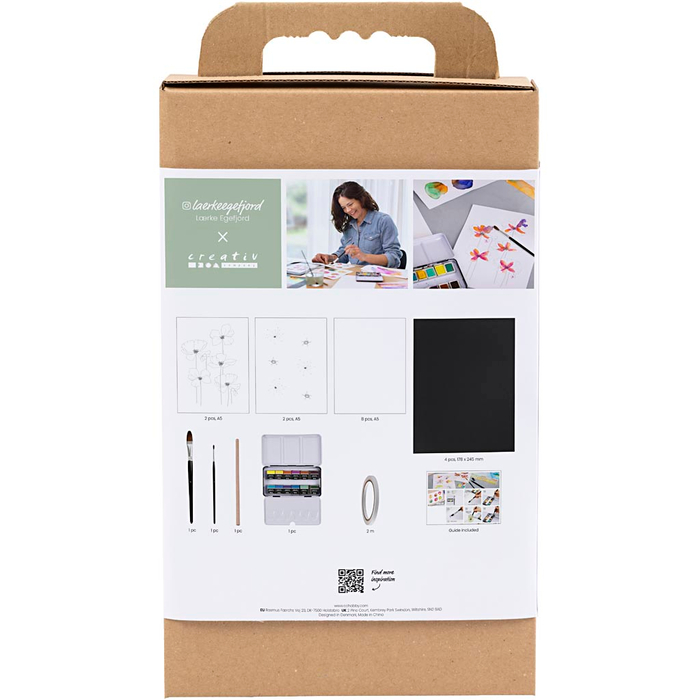 Learn to Watercolour Kit, Flowers & Landscapes
