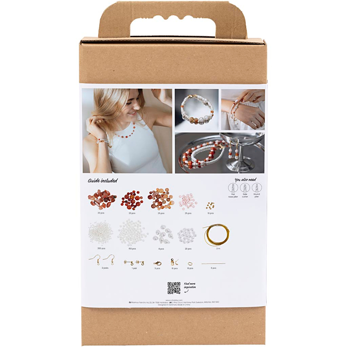 Jewelry Kit - Agates & Wax Beads