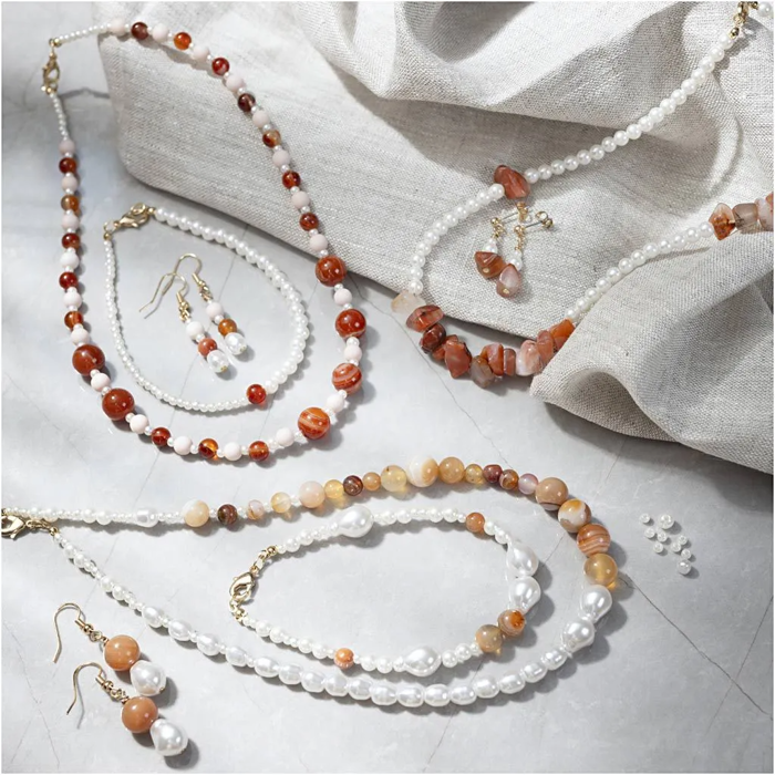 Jewelry Kit - Agates & Wax Beads