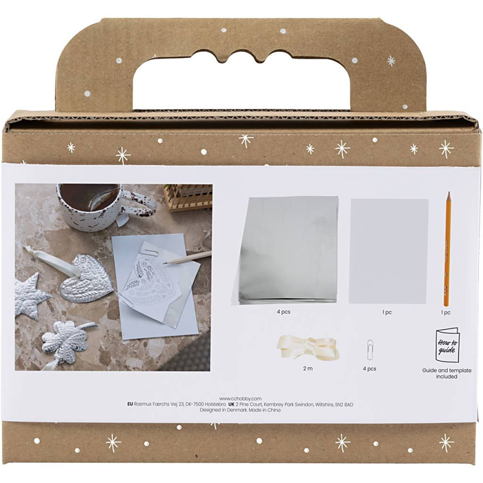DIY Christmas Ornaments - Foil Embossing