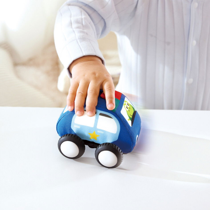 Pull-Back Plush Cars, 4 pcs