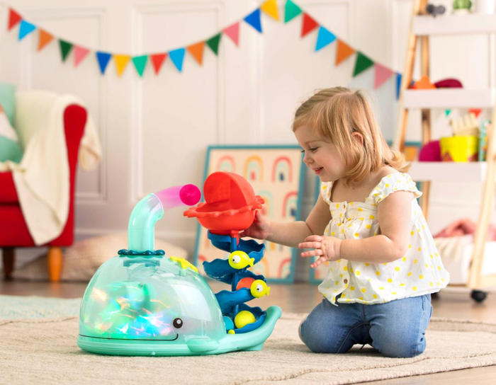 Whale Ball Popper Activity Toy w. Sounds & Lights