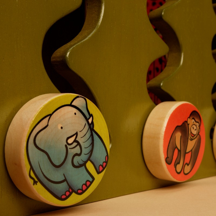 Wooden Activity Cube - Zany Zoo