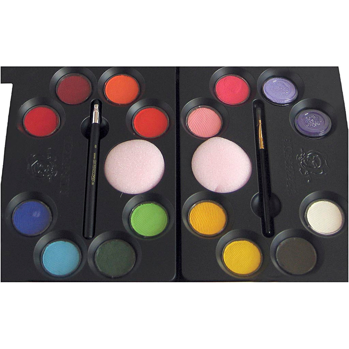 Face Paint - Palette with 16 Colours & Ideas