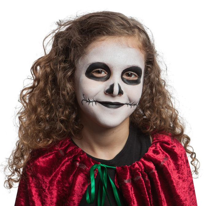 Face Paint - Palette with 4 Colours, Halloween