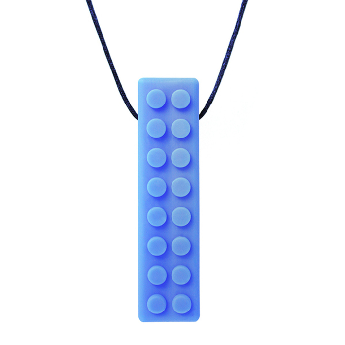 Chew Necklace, Textured Brick Pendant - Extra Firm