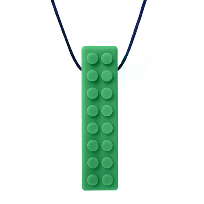 Chew Necklace, Textured Brick Pendant - Extra Firm