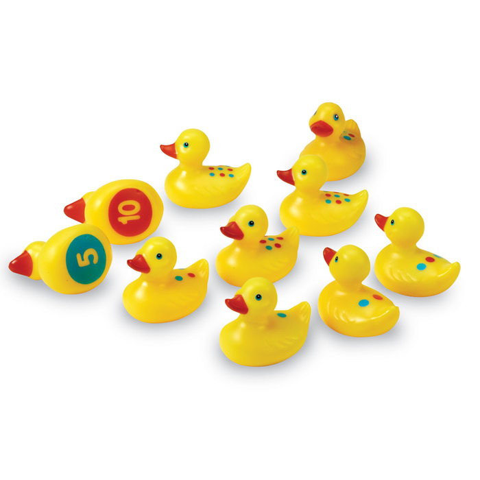 Number Fun Ducks Bath Toys, 10 pcs