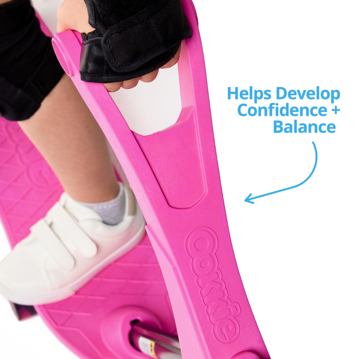 Ookkie Learner Skateboard - Pink