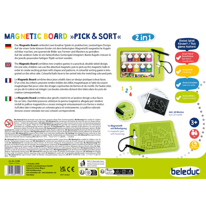 2-in-1 Magnetic Board - Pick & Sort