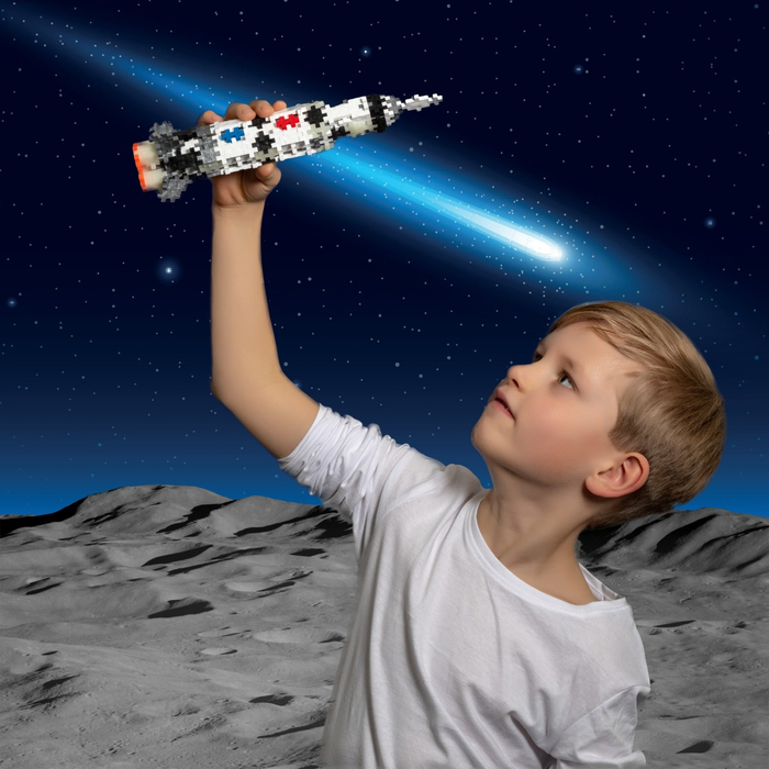 Plus-Plus - Saturn V, Tube with 240 pcs