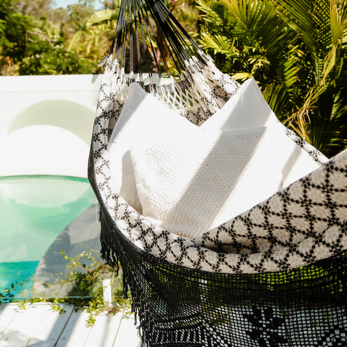 Double Hammock (Cotton) - Luxo with Fringes