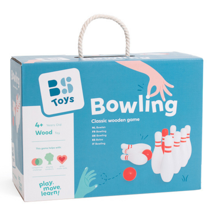 Wooden Bowling Game (Birch Wood)