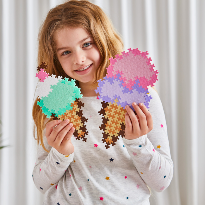 Plus-Plus - Puzzle By Number, Ice Cream, 250 pcs