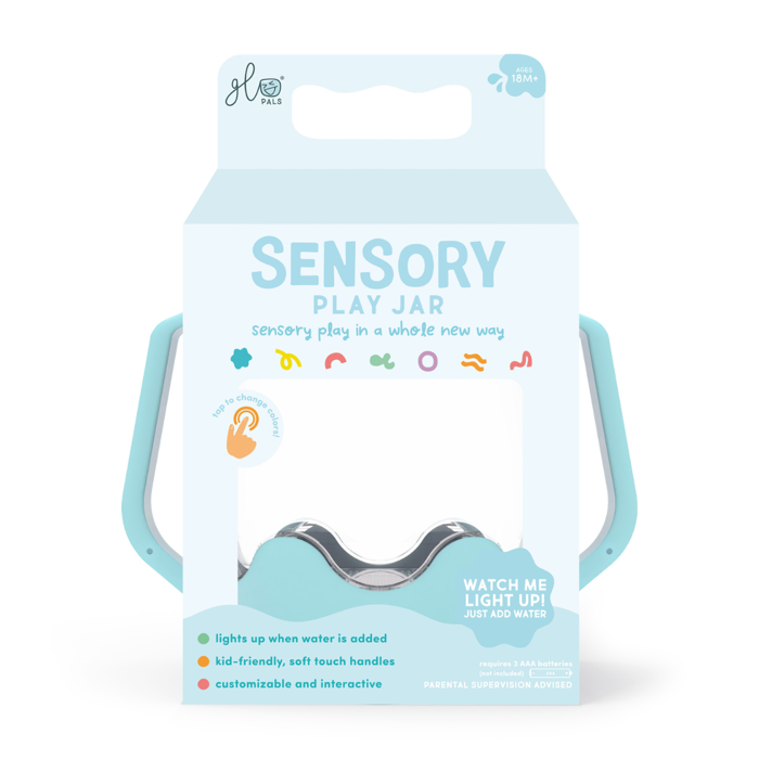 Sensory Light-Up Play Jar - Light Blue