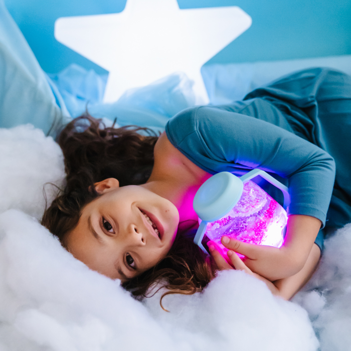 Sensory Light-Up Play Jar - Light Blue