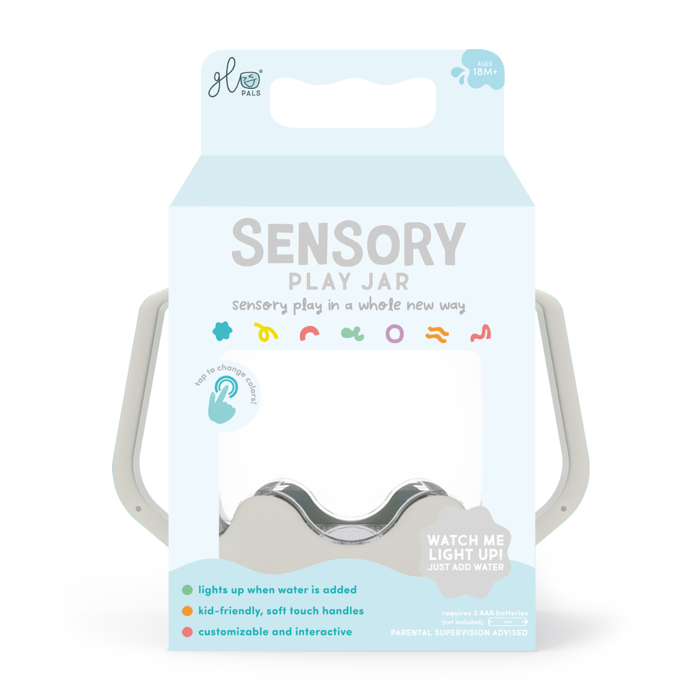 Sensory Light-Up Play Jar - Light Grey