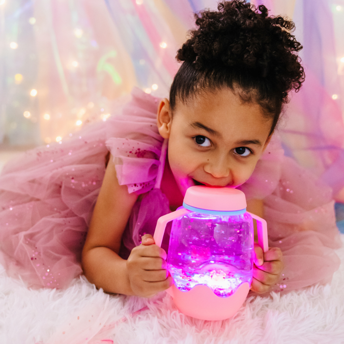 Sensory Light-Up Play Jar - Light Pink