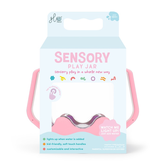 Sensory Light-Up Play Jar - Light Pink