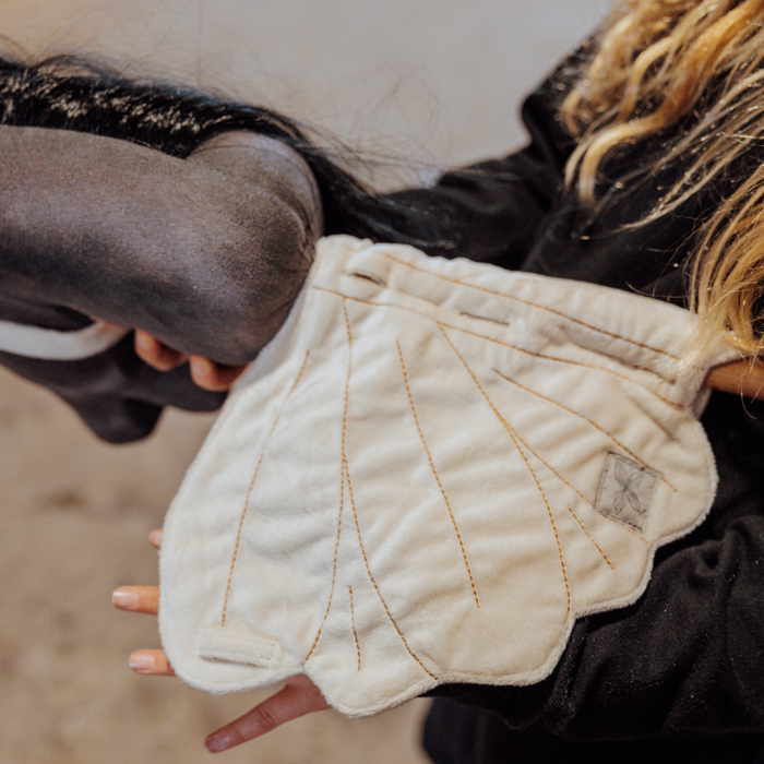 byASTRUP Accs. - Saddle Pad & Ear Bonnet, Cream