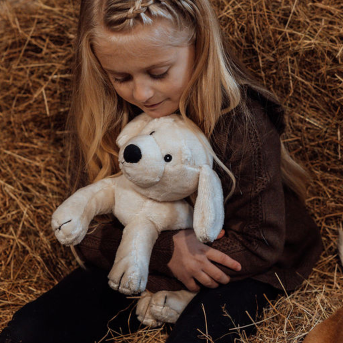 Plush Dog with Two Puppies