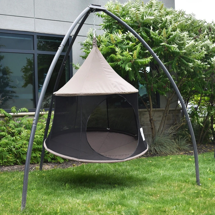 Hammock Tent with Mesh Sides Ø150 cm - Brown