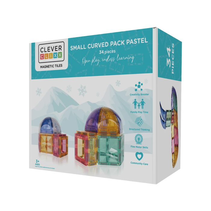 Cleverclixx | Pastel Dome Pack, 34 pcs