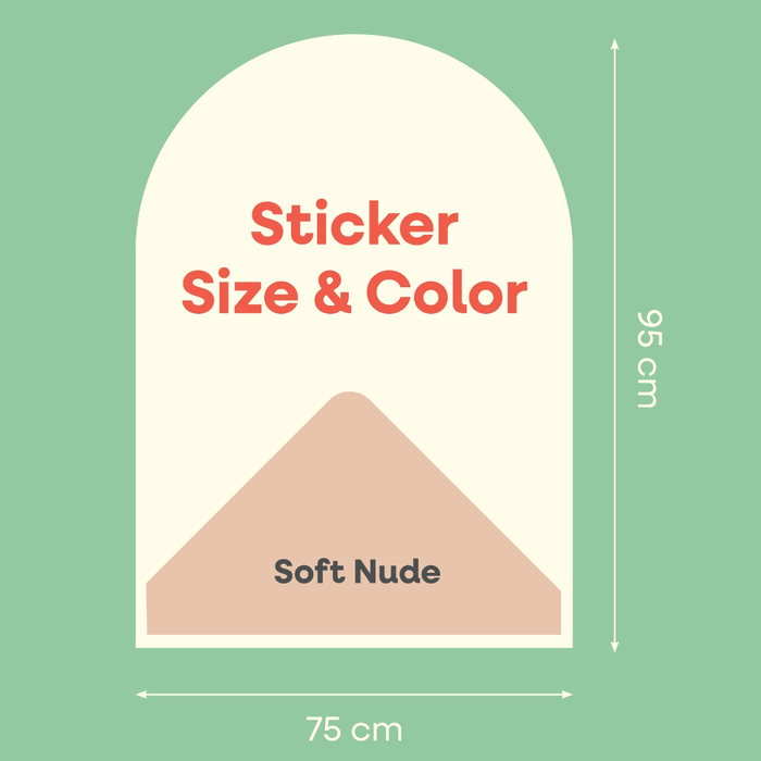 Cleverclixx | Magnetic Wall Sticker, Soft Nude
