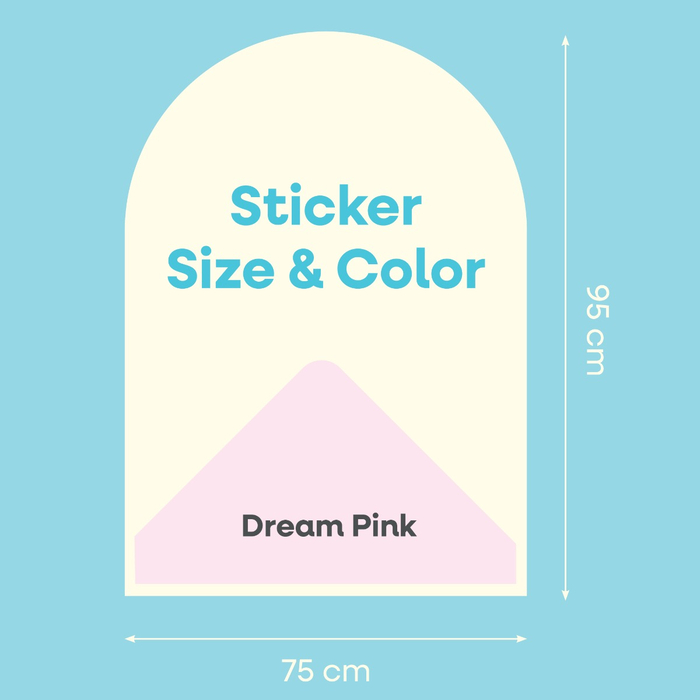 Cleverclixx | Magnetic Wall Sticker, Dream Pink