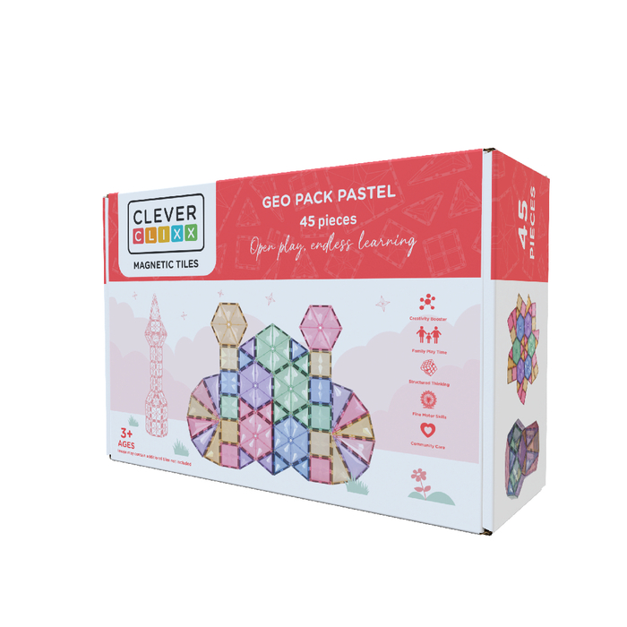 Cleverclixx | Pastel Geo Pack, 45 pcs