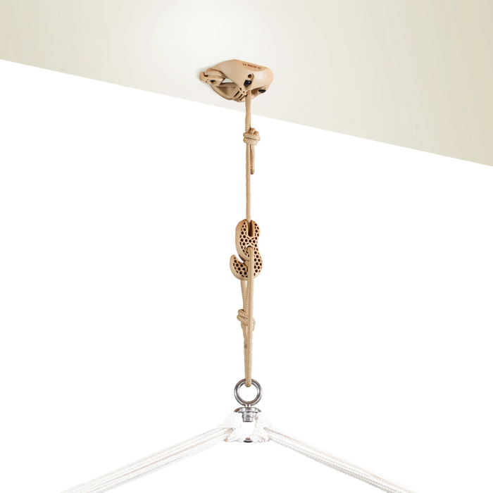 Hammock Chair Suspension Set - Ceiling, Beige