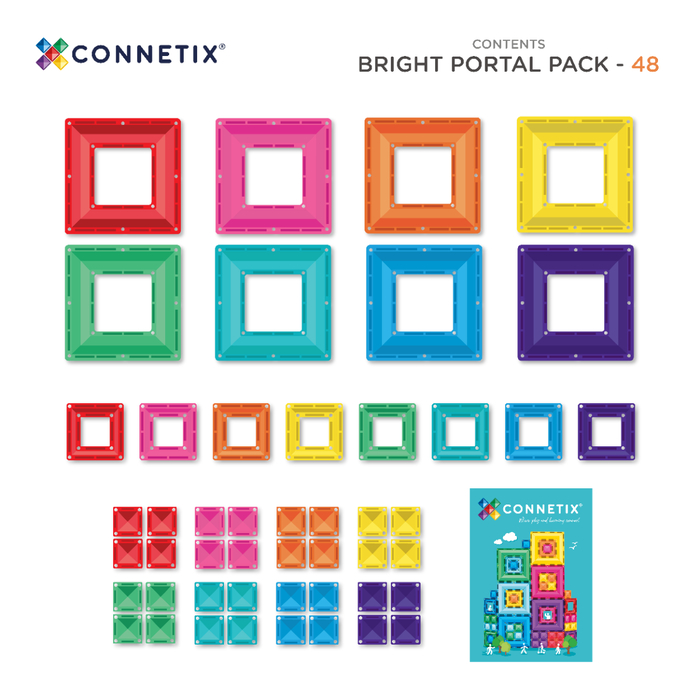 CONNETIX | Bright Portal Pack, 48 pcs