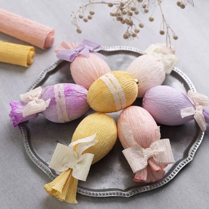 Stretchy Crepe Paper - Pastel, 8 Sheets