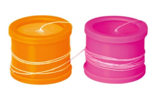 Tin Can Telephone, 1 set (asstd. colours)